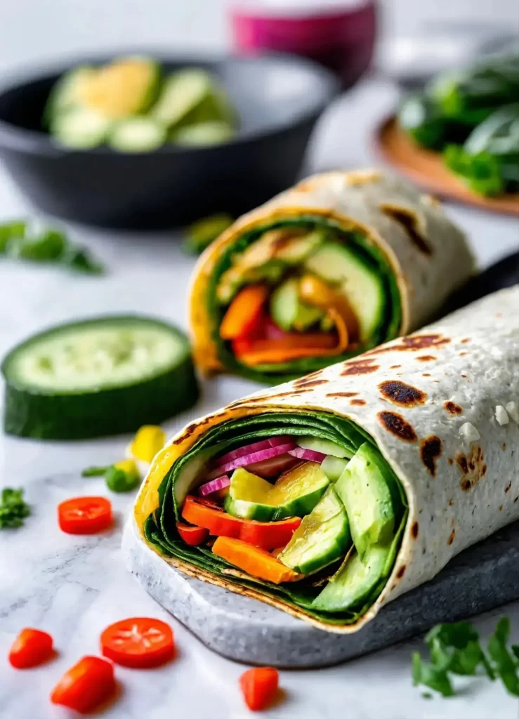 cucumber veggie wrap