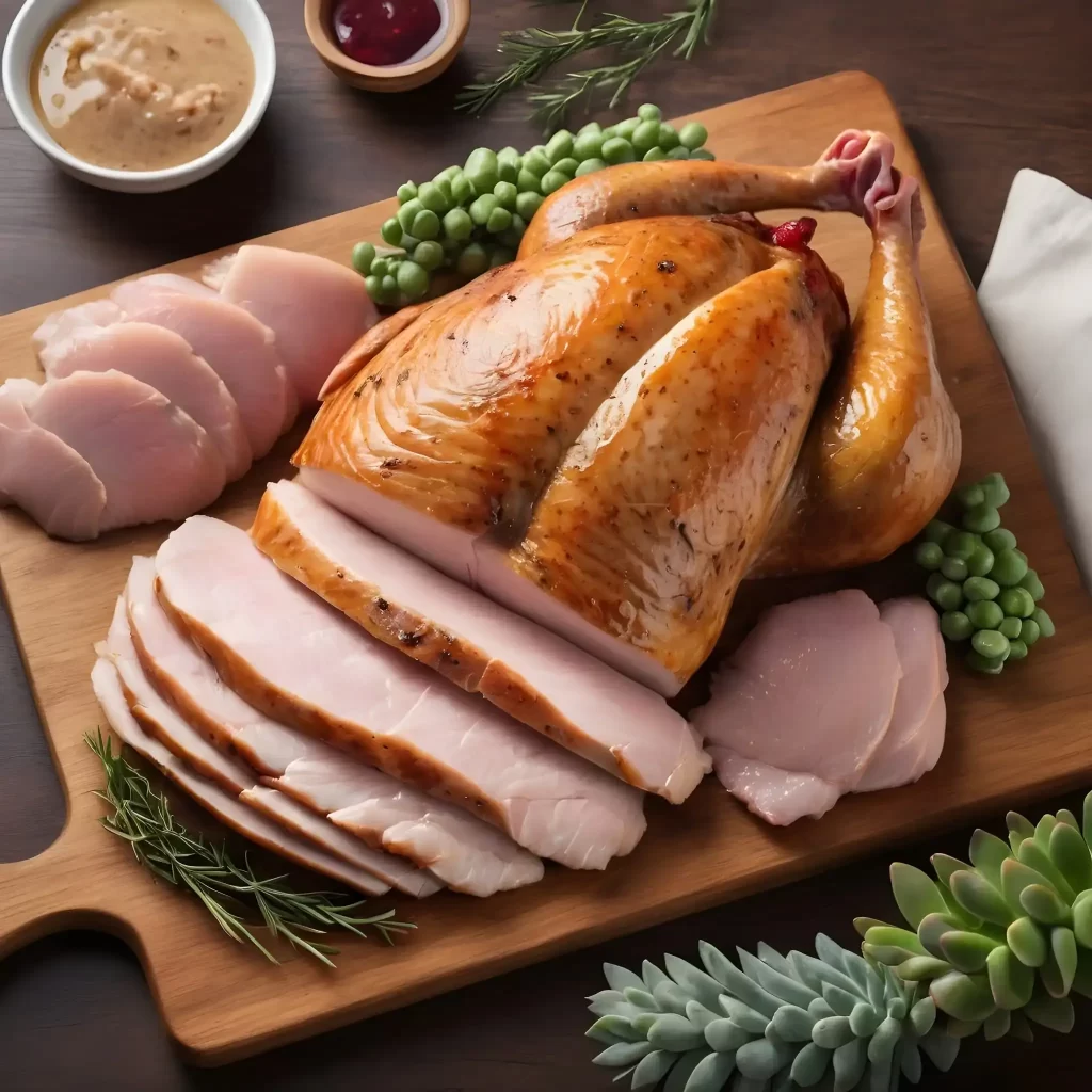 the-image-showcases-a-selection-of-poultry- turkey